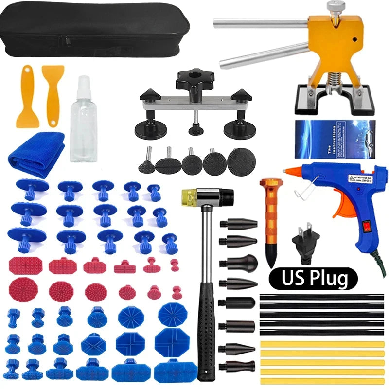 Car Body Paintless Dent Repair Tools Dent Repair Kit Auto Hail Pit Dent Puller Glue Puller Tabs Removal Tools for Auto Workshop