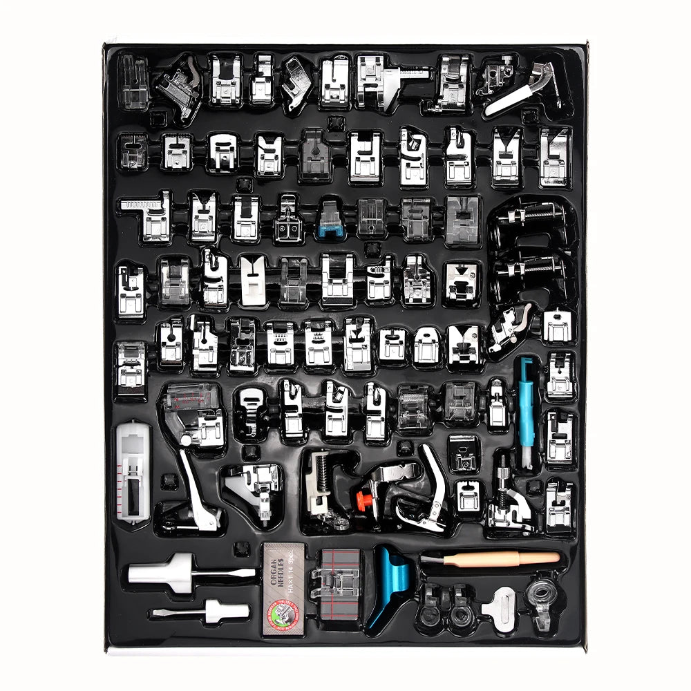 82Pc/Set Full Set Sewing Machine Presser Feet Tool Set, Multifunctional & Durable & Professional Presser Foot Accessories Kit