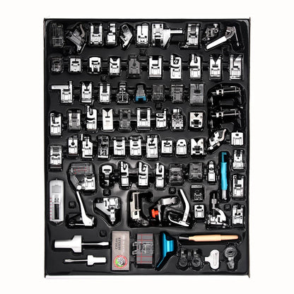 82Pc/Set Full Set Sewing Machine Presser Feet Tool Set, Multifunctional & Durable & Professional Presser Foot Accessories Kit