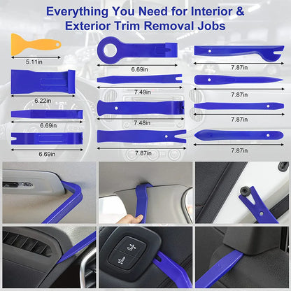 43Pcs Hand Tool Set Pry Disassembly Tool Interior Door Clip Panel Trim Dashboard Removal Tool Kit Auto Car Opening Repair Tool