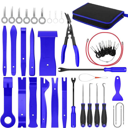 43Pcs Hand Tool Set Pry Disassembly Tool Interior Door Clip Panel Trim Dashboard Removal Tool Kit Auto Car Opening Repair Tool