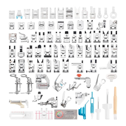 82Pc/Set Full Set Sewing Machine Presser Feet Tool Set, Multifunctional & Durable & Professional Presser Foot Accessories Kit