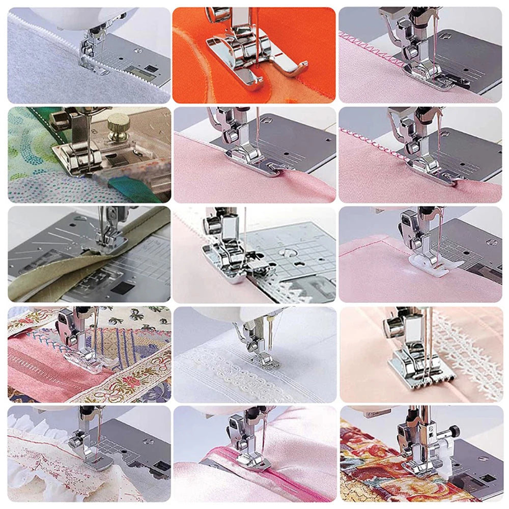 82Pc/Set Full Set Sewing Machine Presser Feet Tool Set, Multifunctional & Durable & Professional Presser Foot Accessories Kit