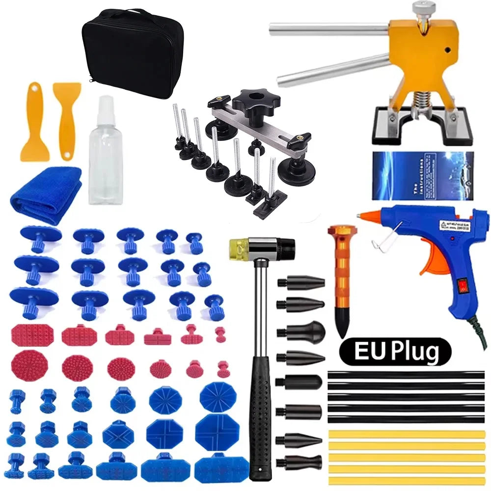 Car Body Paintless Dent Repair Tools Dent Repair Kit Auto Hail Pit Dent Puller Glue Puller Tabs Removal Tools for Auto Workshop