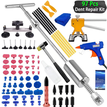 Car Body Paintless Dent Repair Tools Dent Repair Kit Auto Hail Pit Dent Puller Glue Puller Tabs Removal Tools for Auto Workshop