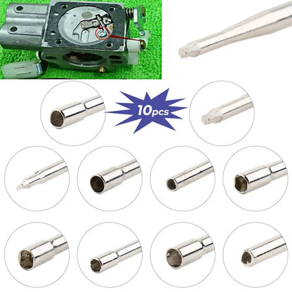 25Pcs Screwdriver Splined & Brush Kit Chainsaw Carb Carburetor Adjusting Fix Tool for Engine Trimmer Weedeater